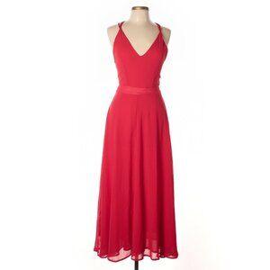 Strappy Red midi dress